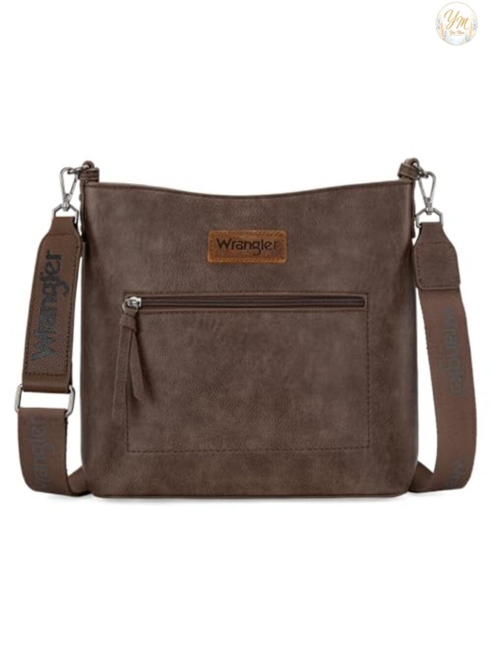 Wrangler Vegan Leather Crossbody Bag for Women Travel Purse